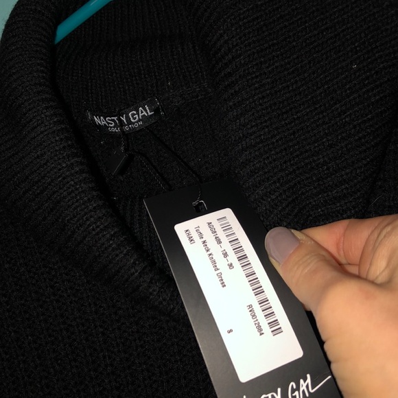 Nasty Gal Black Sweater Dress - Picture 4 of 4